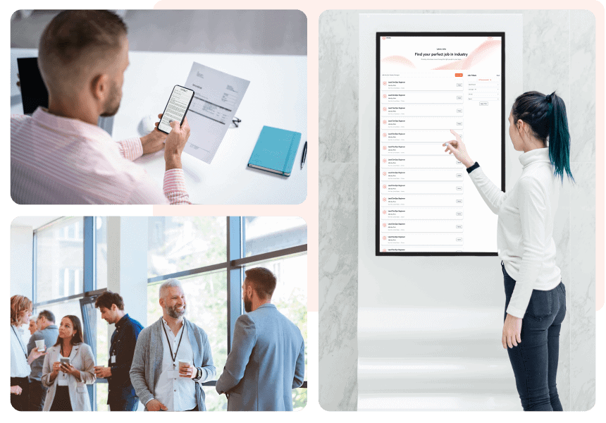 Broadcast Your Company Culture & Opportunities Via Live Display.-min