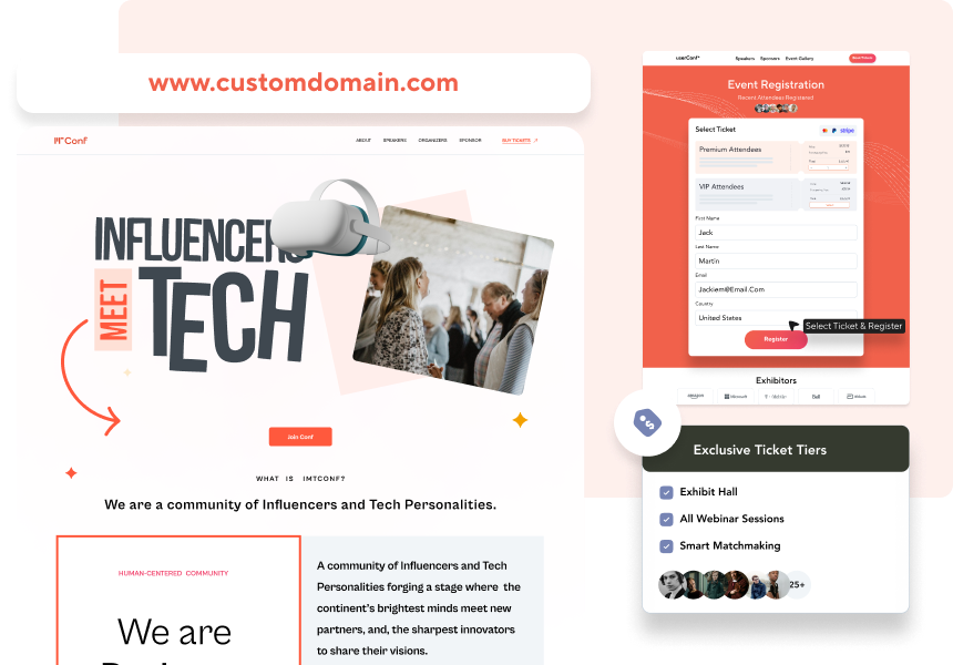 Capture Registrations & Sell Tickets With Your Rules.