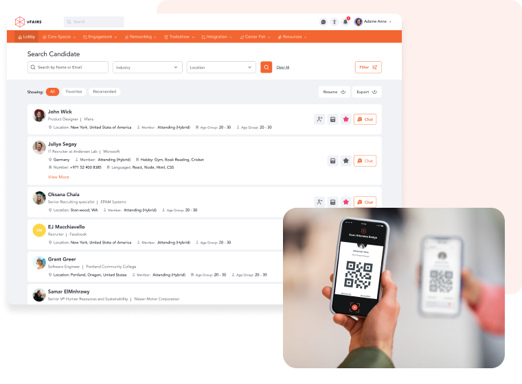 Collect profiles for student recruits and simplify follow-up.