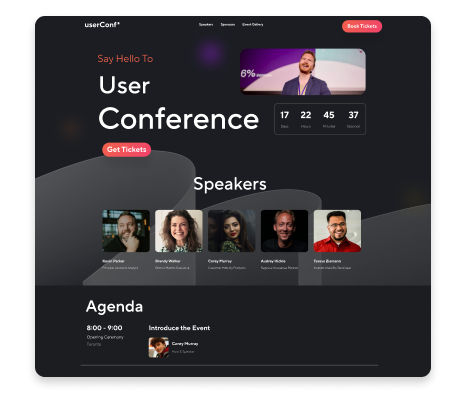 Event websites & registration