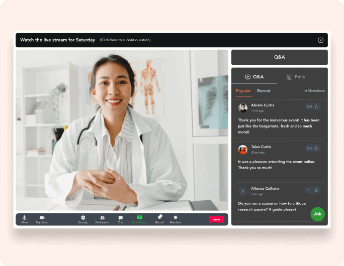 Virtual Events For Healthcare