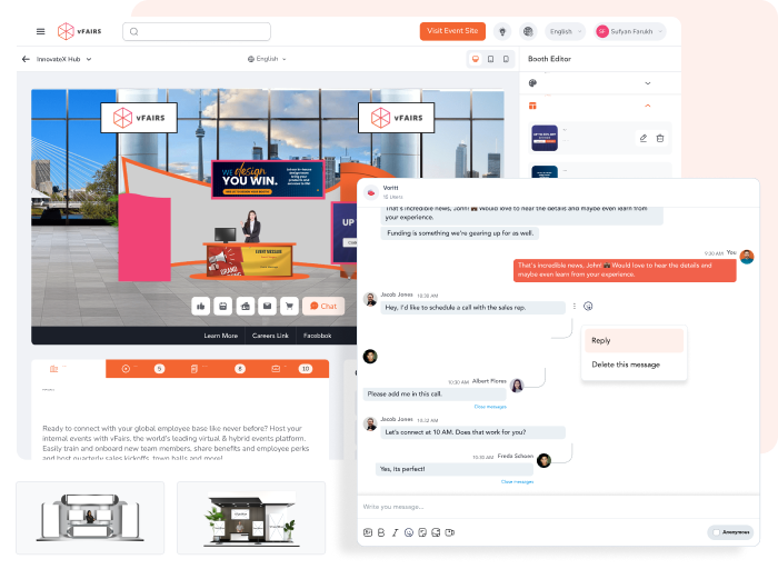 Keep a Close Eye on Booth Setup Progress