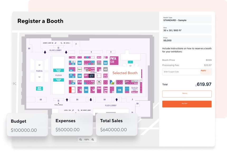 Offer Exhibitors More Control Over Booth Reservation & Setup.